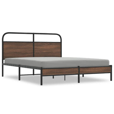 vidaXL Cadre de lit sans matelas 150x200 cm Aspect chêne marron