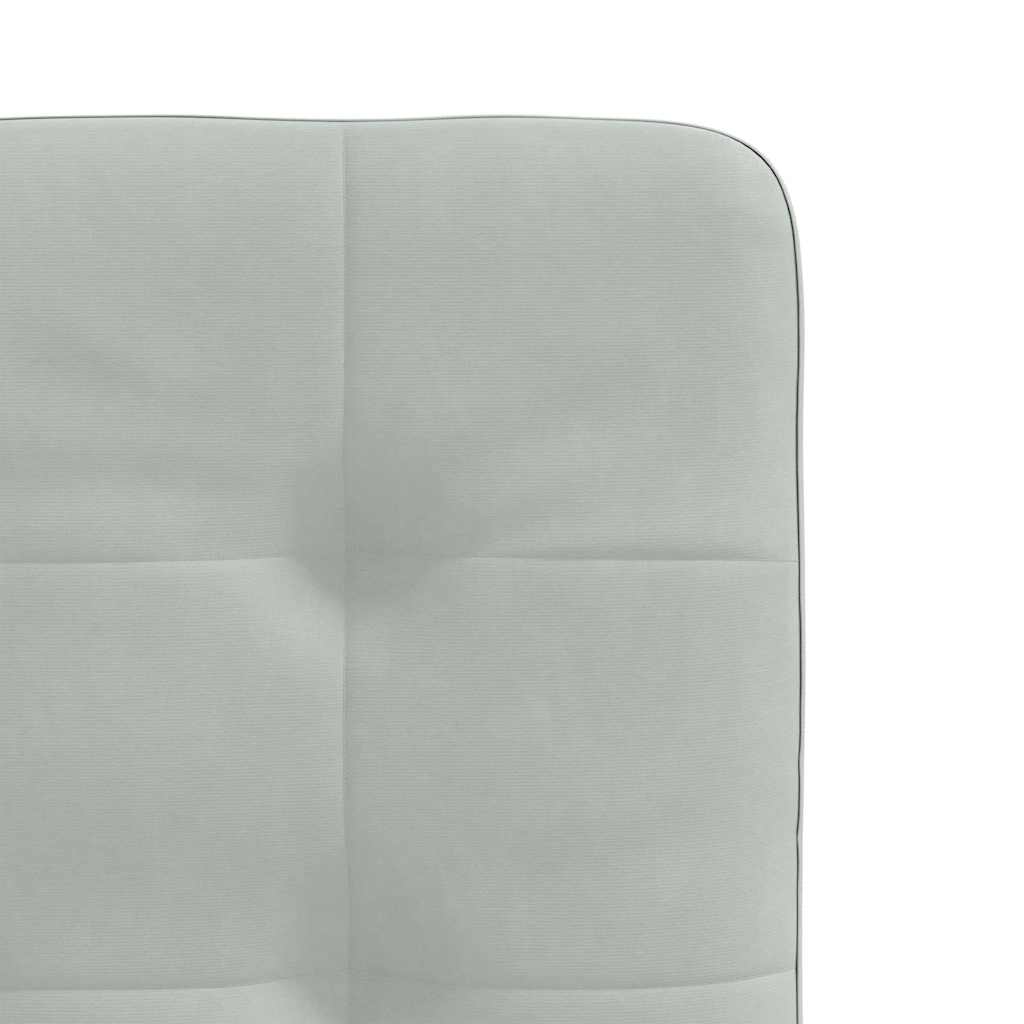 vidaXL Chaises de salle à manger 4 pcs Velours Gris clair