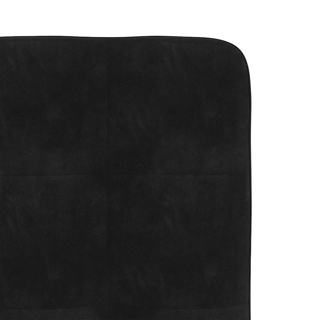vidaXL Chaises de salle à manger 4 pcs Velours noir