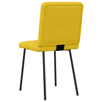 vidaXL Esszimmerstühle 4 Stk. Gelb Samt
