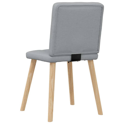 vidaXL Chaises de salle à manger 4 pcs Tissu Gris clair