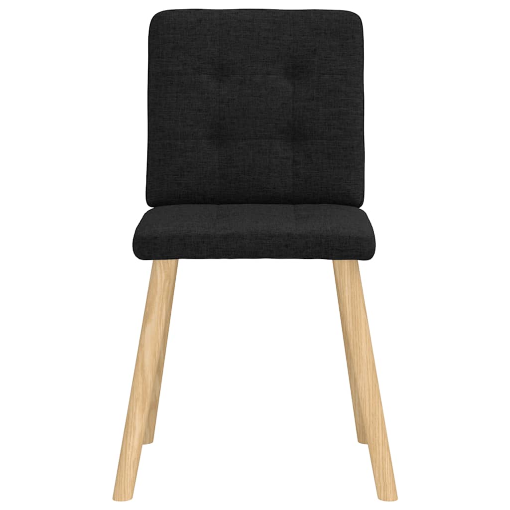 vidaXL Esszimmerstühle 4 Stk. Schwarz Stoff