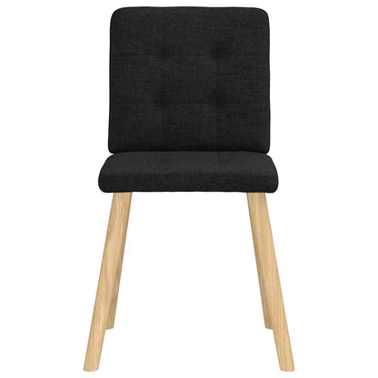 vidaXL Esszimmerstühle 4 Stk. Schwarz Stoff