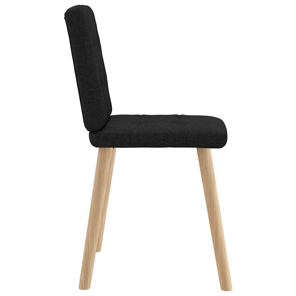 vidaXL Esszimmerstühle 4 Stk. Schwarz Stoff