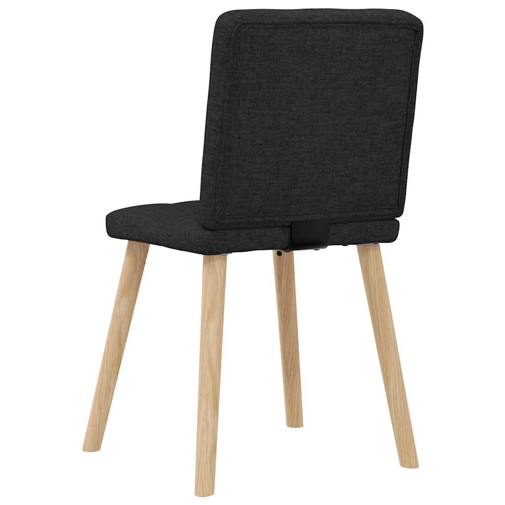 vidaXL Esszimmerstühle 4 Stk. Schwarz Stoff
