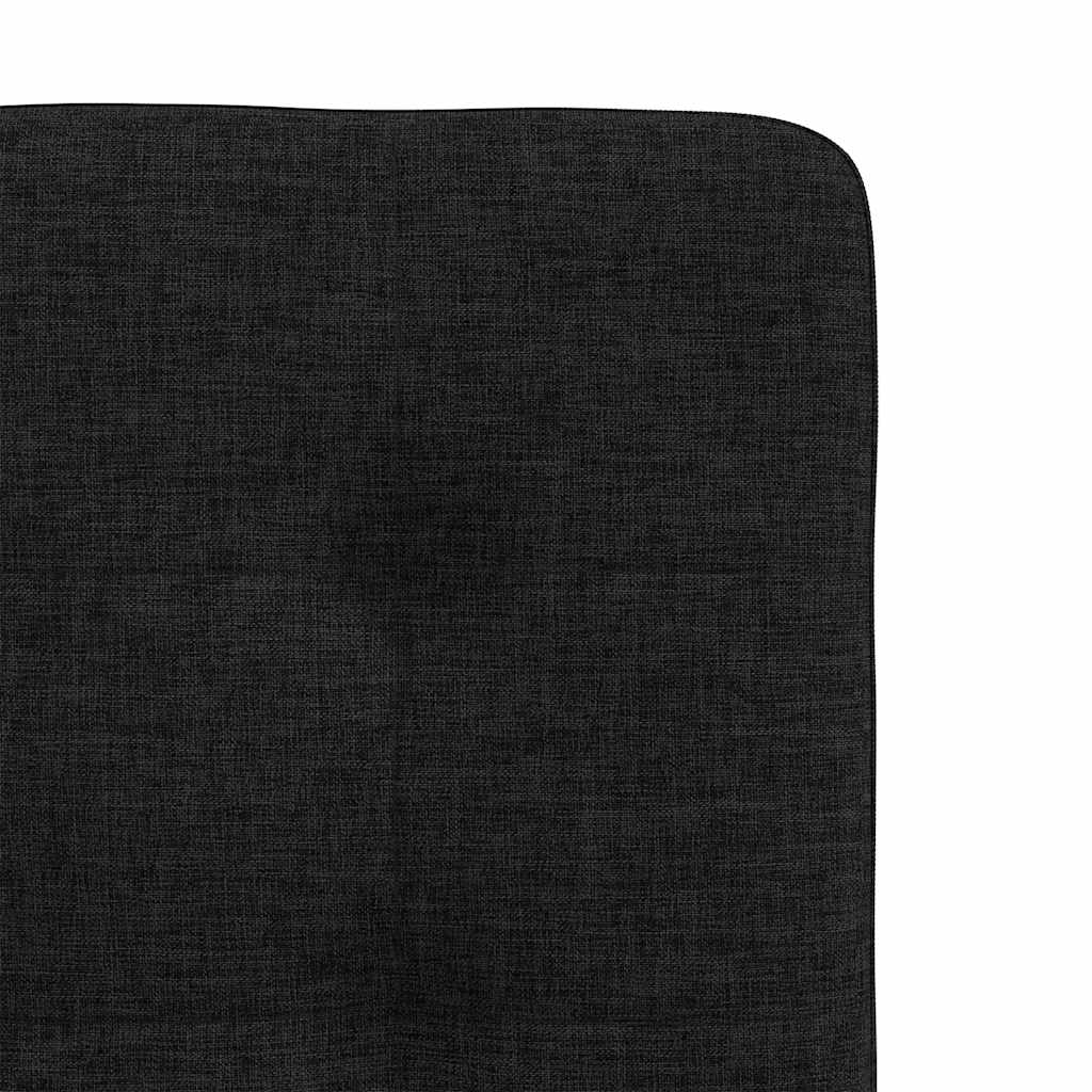 vidaXL Esszimmerstühle 4 Stk. Schwarz Stoff