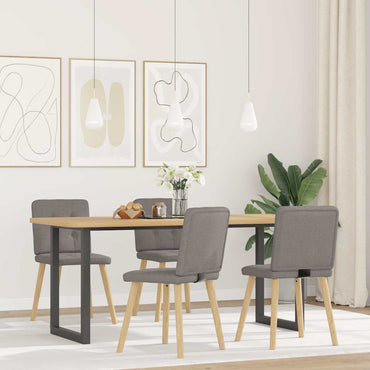 vidaXL Chaises de salle à manger 4 pcs Taupe Tissu