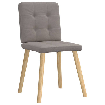 vidaXL Chaises de salle à manger 4 pcs Taupe Tissu