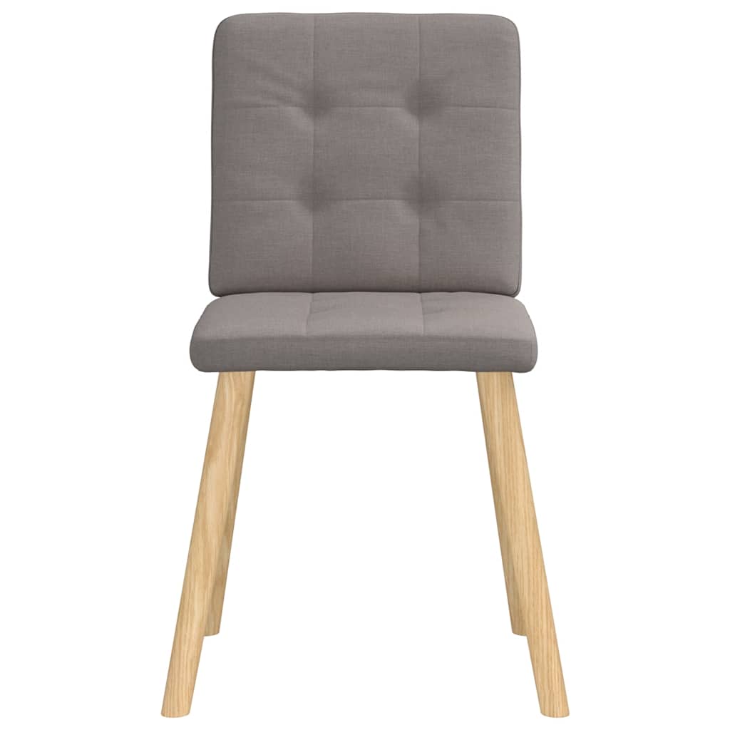 vidaXL Chaises de salle à manger 4 pcs Taupe Tissu