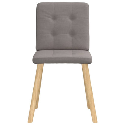 vidaXL Chaises de salle à manger 4 pcs Taupe Tissu
