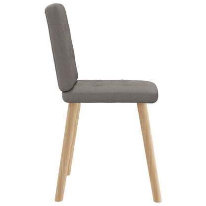 vidaXL Chaises de salle à manger 4 pcs Taupe Tissu