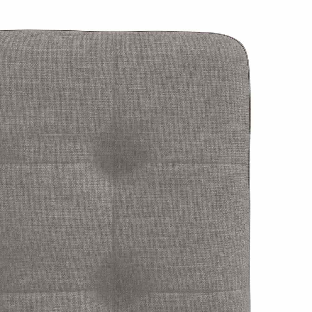 vidaXL Chaises de salle à manger 4 pcs Taupe Tissu