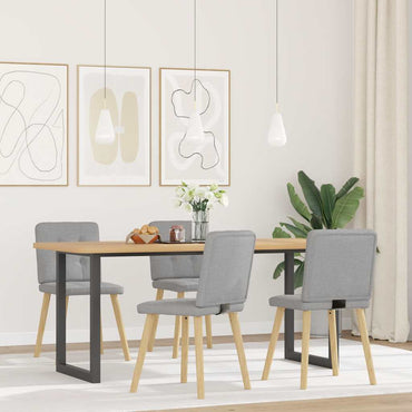 vidaXL Chaises de salle à manger 4 pcs Tissu gris nuage