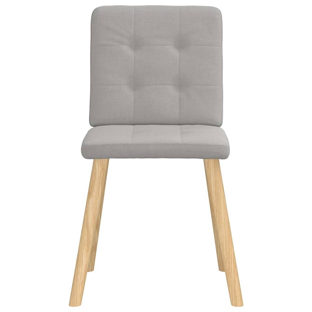 vidaXL Chaises de salle à manger 4 pcs Tissu gris nuage