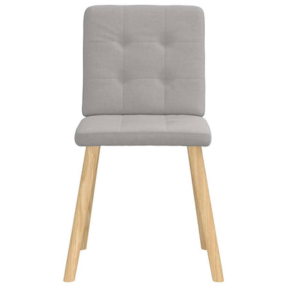 vidaXL Chaises de salle à manger 4 pcs Tissu gris nuage