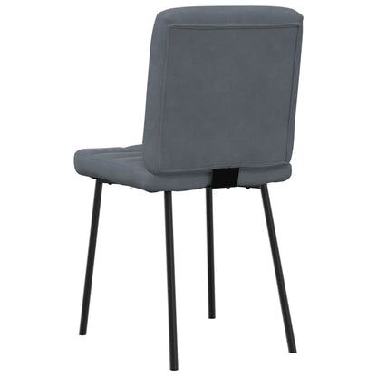 vidaXL Esszimmerstühle 4 Stk. Dunkelgrau Samt