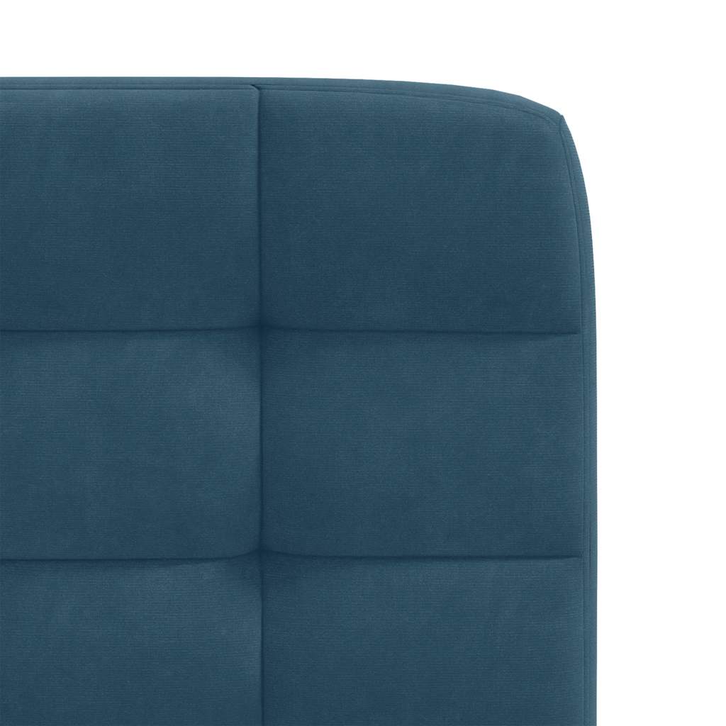 vidaXL Esszimmerstühle 4 Stk. Blau Samt