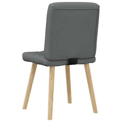 vidaXL Esszimmerstühle 4 Stk. Dunkelgrau Stoff