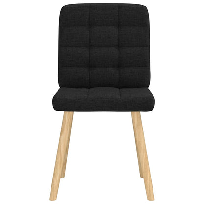 vidaXL Esszimmerstühle 4 Stk. Schwarz Stoff
