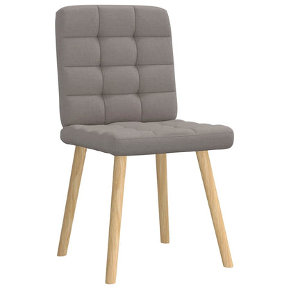 vidaXL Esszimmerstühle 4 Stk. Taupe Stoff