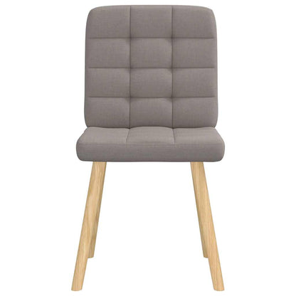 vidaXL Esszimmerstühle 4 Stk. Taupe Stoff
