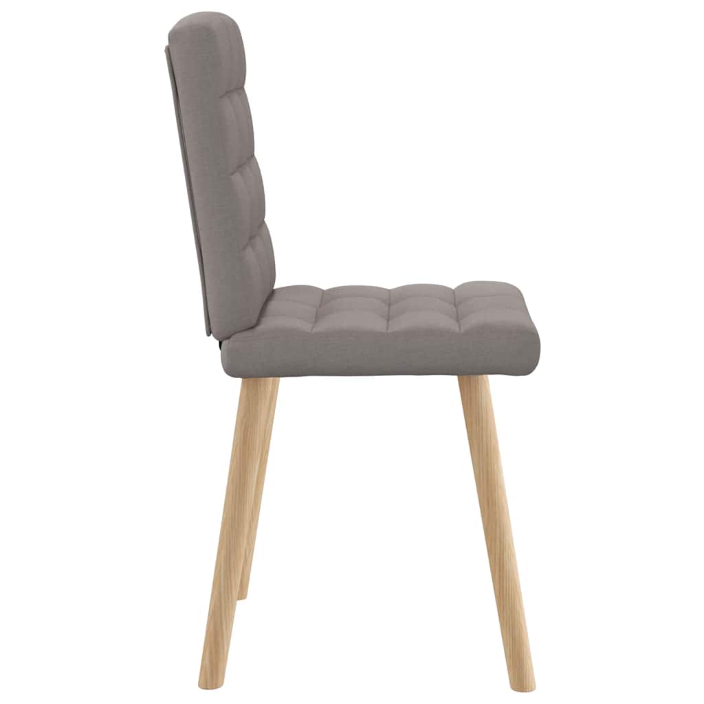 vidaXL Esszimmerstühle 4 Stk. Taupe Stoff