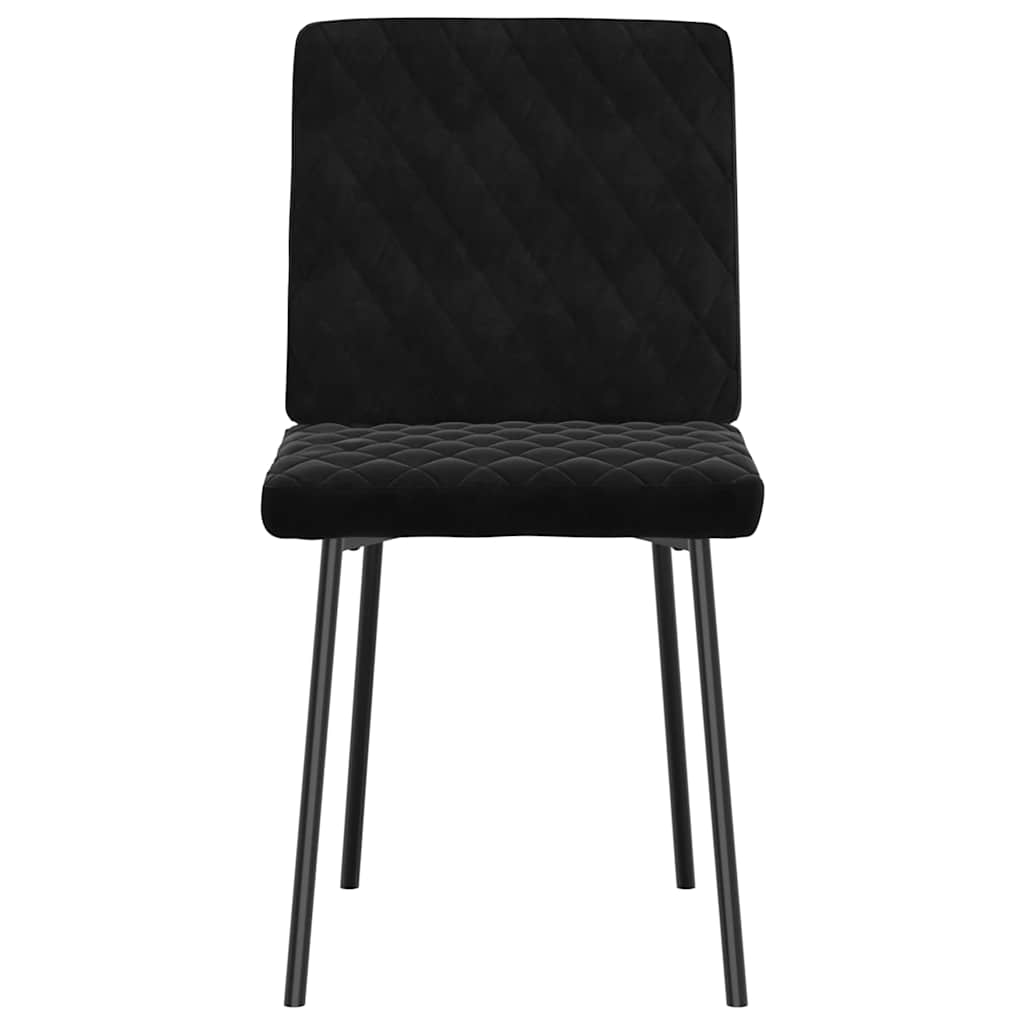 vidaXL Esszimmerstühle 4 Stk. Schwarz Samt