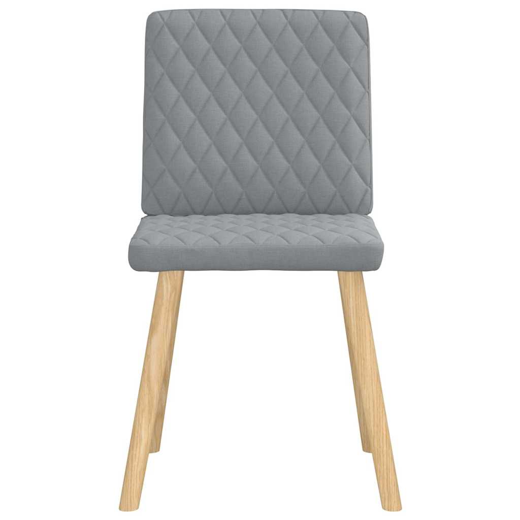 vidaXL Chaises de salle à manger 4 pcs Tissu Gris clair