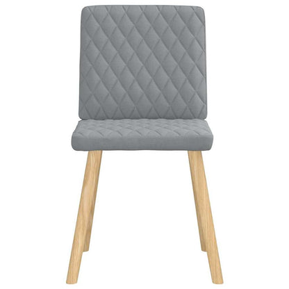 vidaXL Chaises de salle à manger 4 pcs Tissu Gris clair