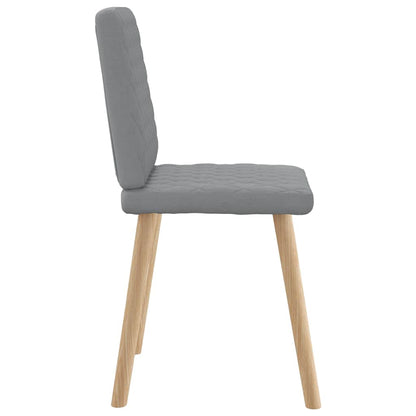 vidaXL Chaises de salle à manger 4 pcs Tissu Gris clair