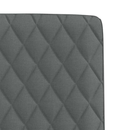 vidaXL Chaises de salle à manger 4 pcs Gris foncé Tissu