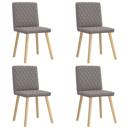 vidaXL Esszimmerstühle 4 Stk. Taupe Stoff