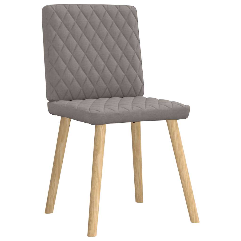 vidaXL Esszimmerstühle 4 Stk. Taupe Stoff
