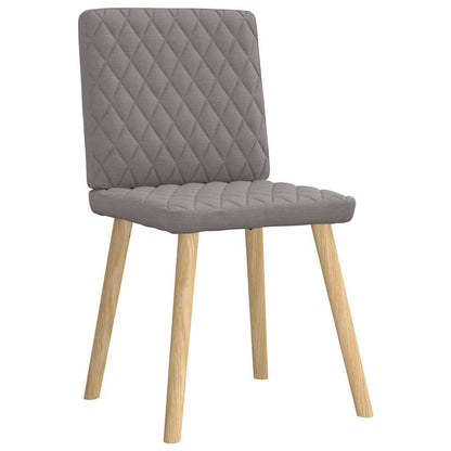 vidaXL Esszimmerstühle 4 Stk. Taupe Stoff