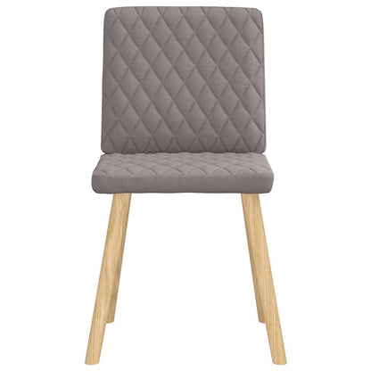 vidaXL Esszimmerstühle 4 Stk. Taupe Stoff