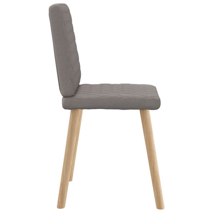 vidaXL Esszimmerstühle 4 Stk. Taupe Stoff
