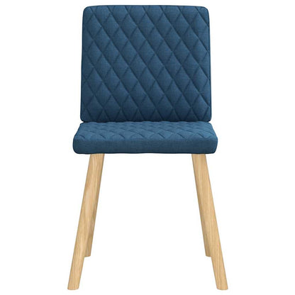 vidaXL Esszimmerstühle 4 Stk. Blau Stoff