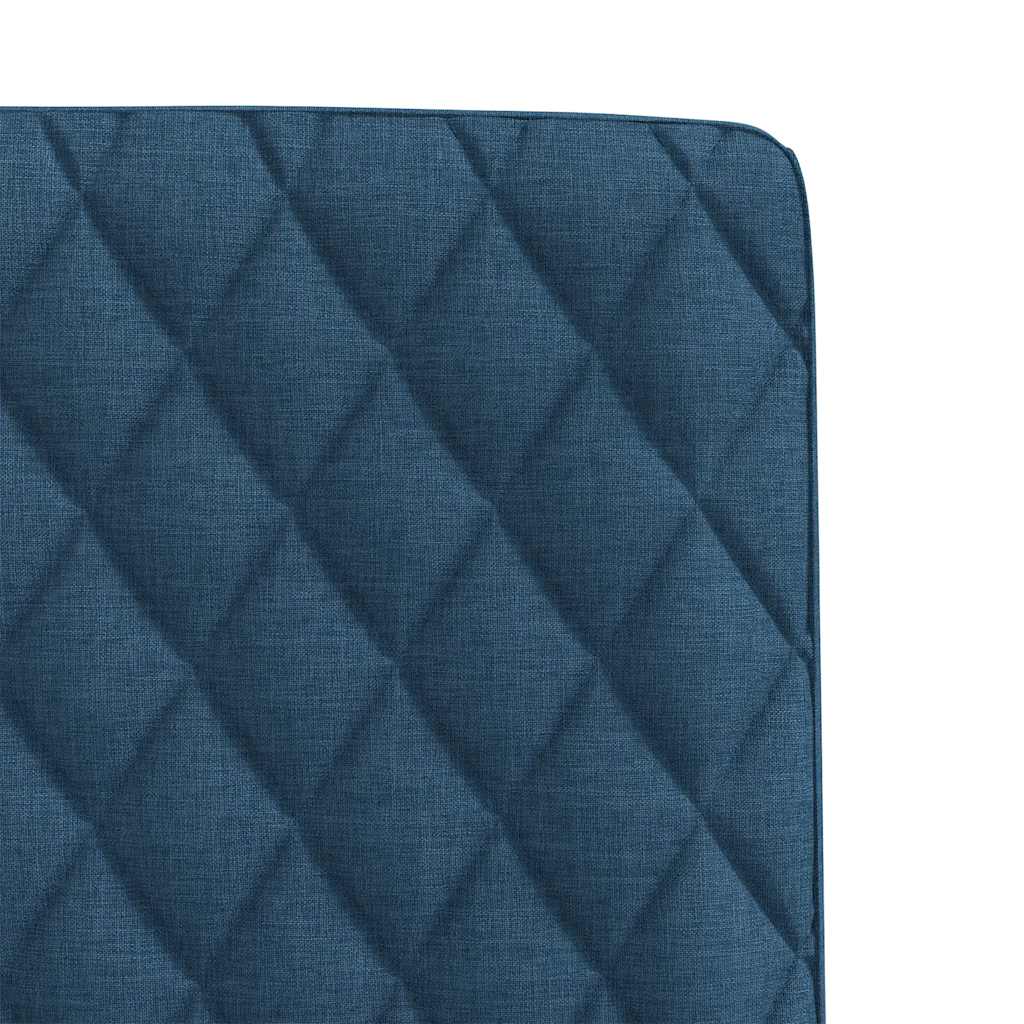 vidaXL Esszimmerstühle 4 Stk. Blau Stoff