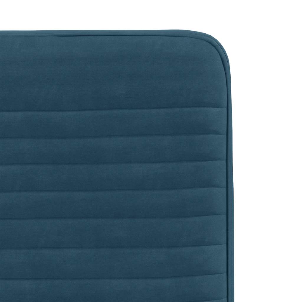 vidaXL Esszimmerstühle 4 Stk. Blau Samt