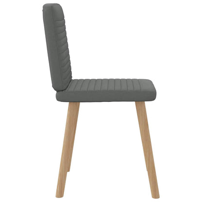 vidaXL Esszimmerstühle 4 Stk. Dunkelgrau Stoff