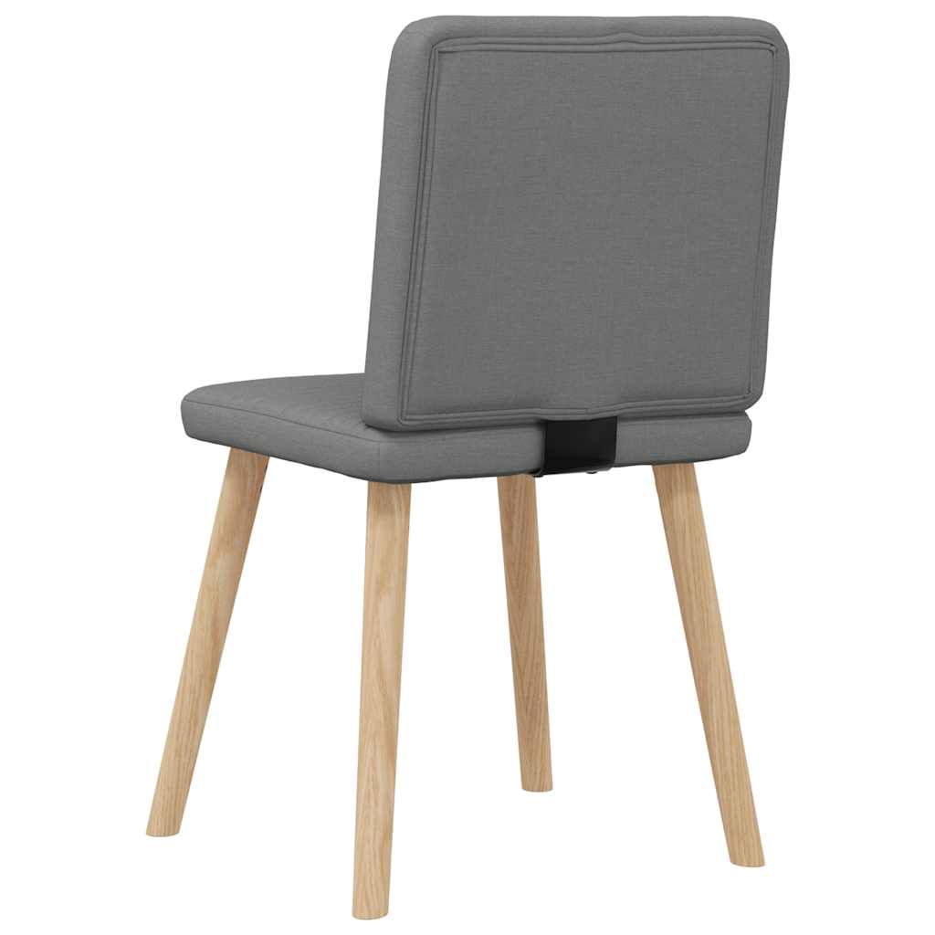 vidaXL Esszimmerstühle 4 Stk. Dunkelgrau Stoff