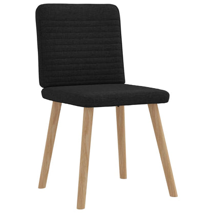 vidaXL Esszimmerstühle 4 Stk. Schwarz Stoff