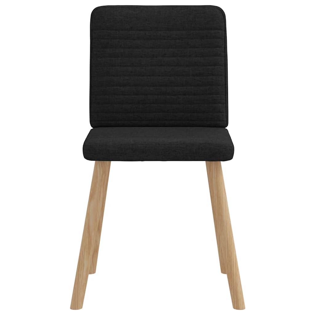 vidaXL Esszimmerstühle 4 Stk. Schwarz Stoff