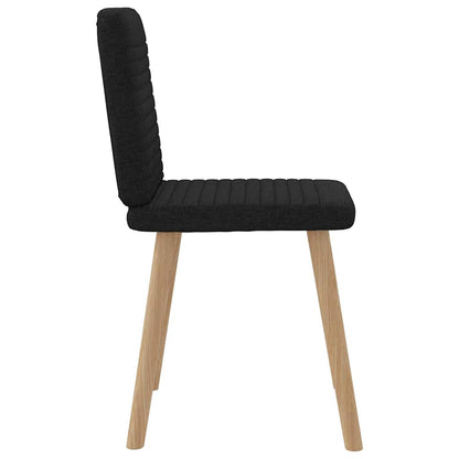 vidaXL Esszimmerstühle 4 Stk. Schwarz Stoff