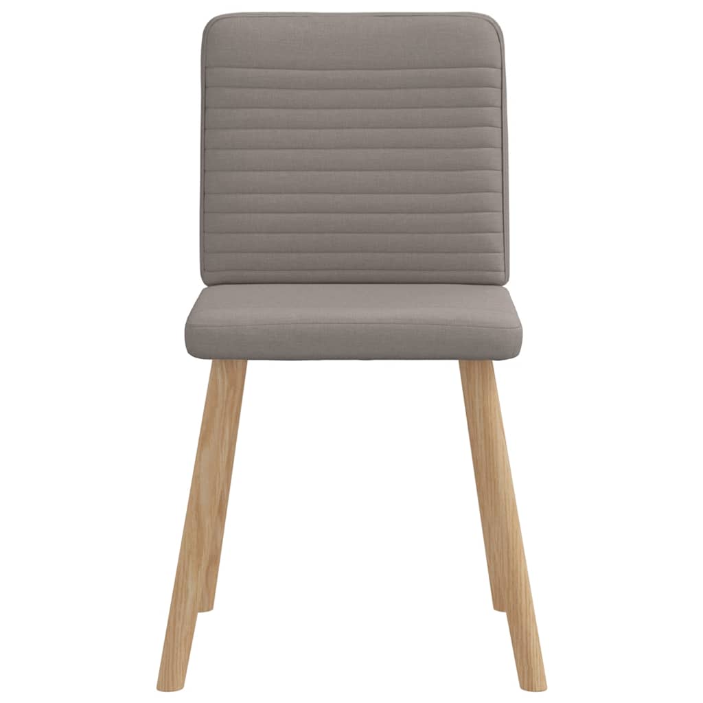 vidaXL Esszimmerstühle 4 Stk. Taupe Stoff