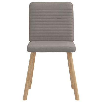 vidaXL Esszimmerstühle 4 Stk. Taupe Stoff