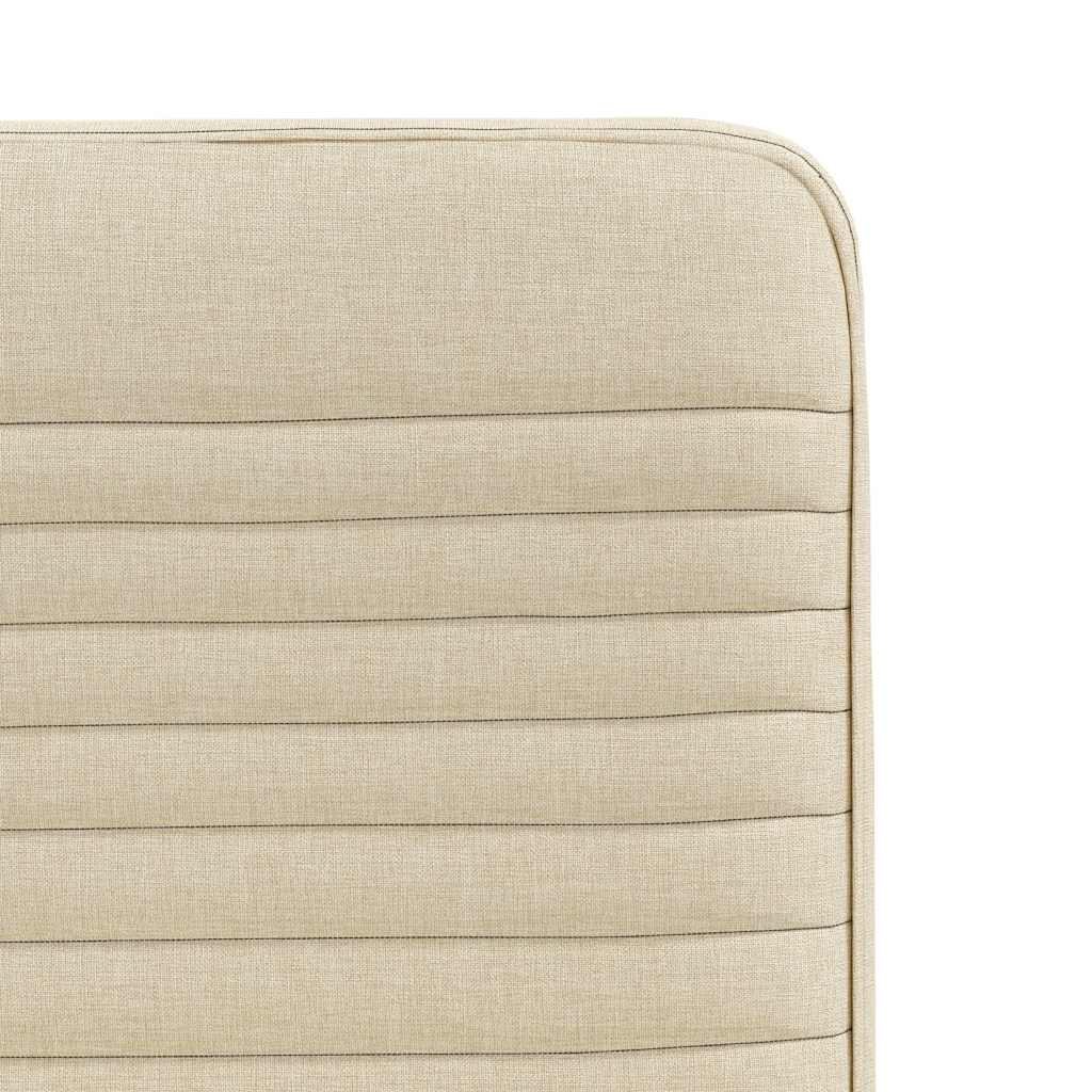 vidaXL Chaises de salle à manger 4 pcs Crème Tissu