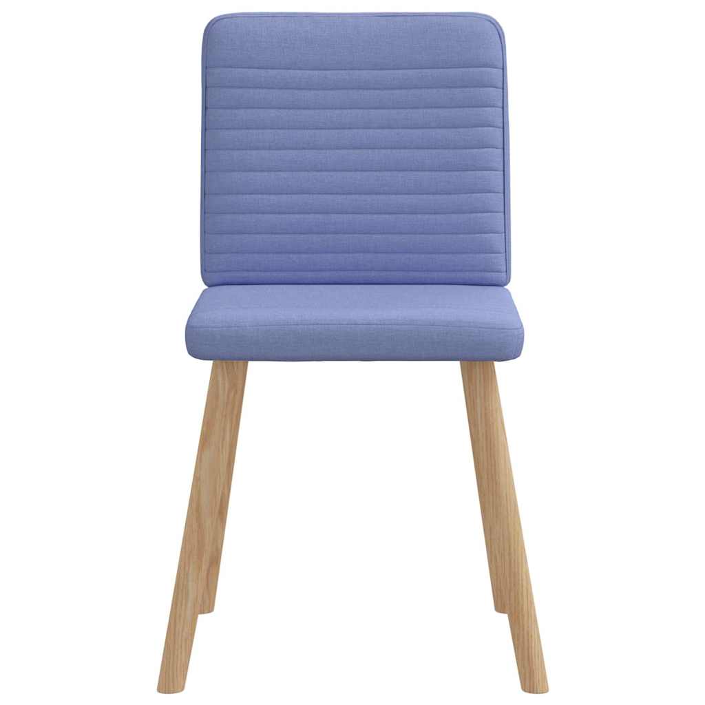 vidaXL Esszimmerstühle 4 Stk. Jeansblau Stoff