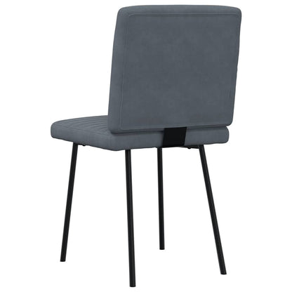 vidaXL Chaises de salle à manger 4 pcs Velours gris foncé