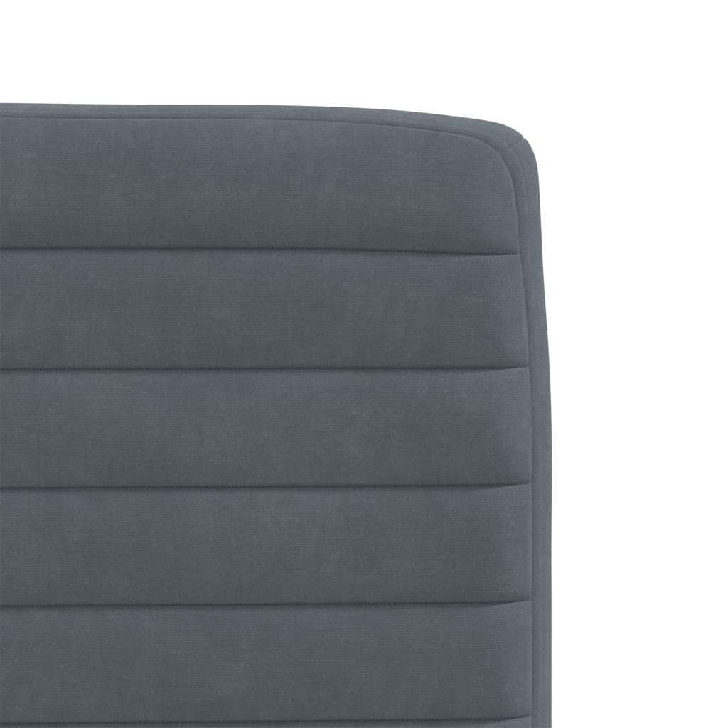 vidaXL Chaises de salle à manger 4 pcs Velours gris foncé